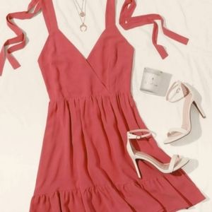 Gorgeous Dusty Rose Summer Dress with Adjustable Straps